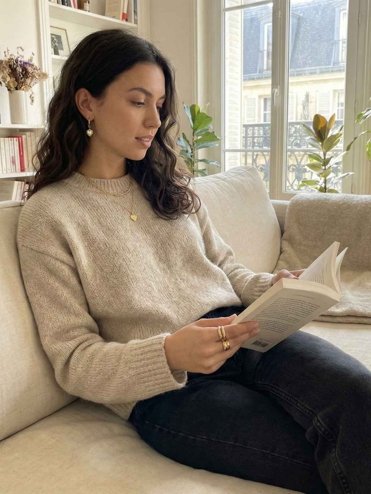 Pearl Heart Earrings