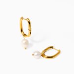 Luna Pearl Creolen Earrings