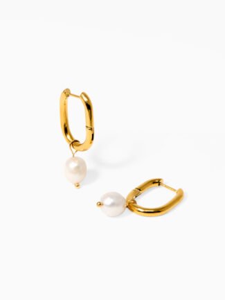 Luna Pearl Creolen Earrings