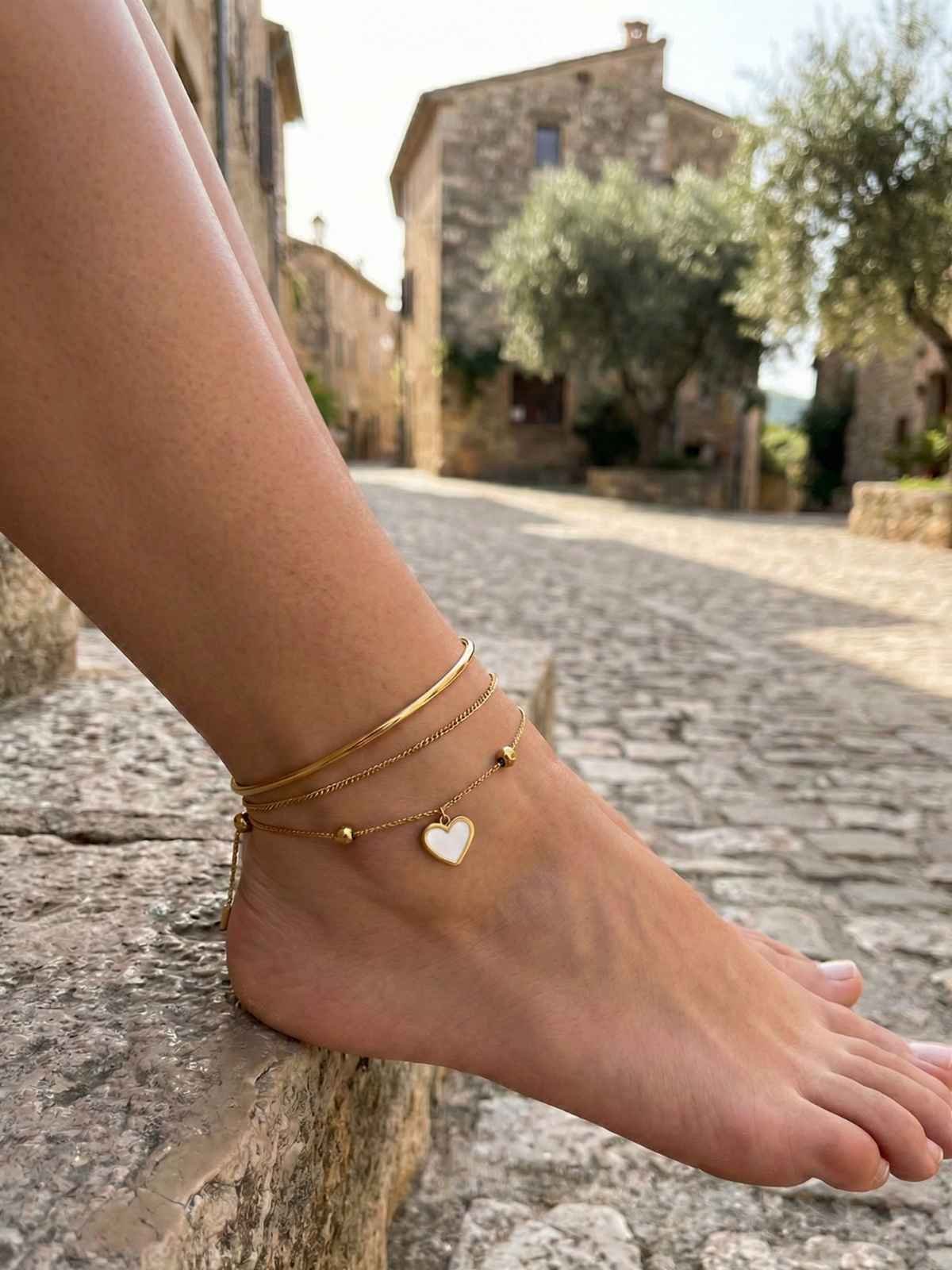 Heartline Fußkettchen Heartline Anklet