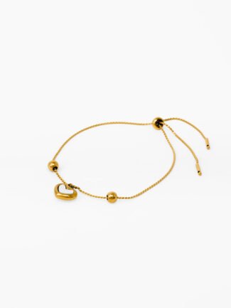 Heartline anklet