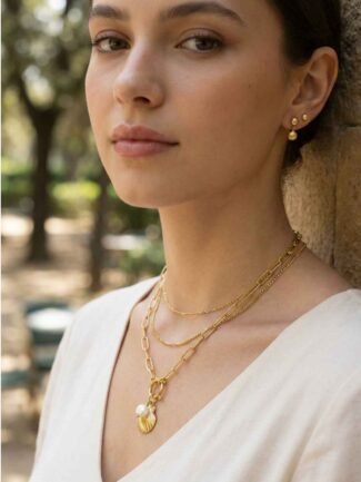 Seashell Charm Halskette