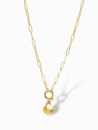 Seashell Charm Halskette