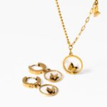 Butterfly Circle Schmuck Set